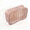 Unique Bargains Large Capacity PVC Clear Zipper Makeup Bag Organizers 3 Pcs - 3 of 4