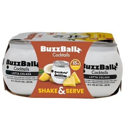 BuzzBallz Lotta Colada Cocktails - 4pk/200ml Bottles