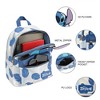 Disney Stitch Blue Leaves 12.6" White Mini Backpack - 4 of 4