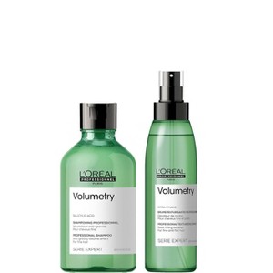 L'Oreal Serie Expert VOLUMETRY Salicylic Acid Anti-Gravity Volume Effect Shampoo (10.1 oz) & Root-Lifting Booster Spray (4.2 oz) Loreal DUO Set - 1 of 3