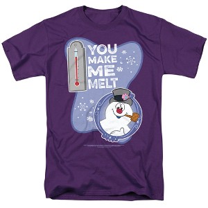 Frosty The Snowman Melt Adult T-Shirt - 1 of 4