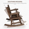 Maggift Patio Accent Chairs, Wooden Park Loveseat, All-Weather Design, Suitable for Lawn, Garden and Porch, Brown, 44" * 37.75" * 36.5" - 3 of 4