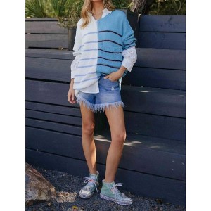 Women's Textured Multi-color Sweater - DAVI & DANI - 1 of 3