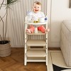 INFURNIC Ladders Multi functional Growing Up Dining Chair with Adjustable Height for Home Use, White, 16.54"*25.2"*31.5" - 3 of 4