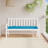 vidaXL Garden Bench Cushion Light Blue 59.1"x19.7"x2.8" Oxford Fabric - 2 of 4