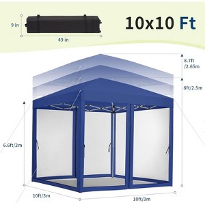 Jojoka Pop-Up Screen Tent with Adjustable Height,Portable Outdoor Shelter for Camping, Backyard, Beach - 1 of 4
