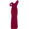 QUIZ Women's Scuba Crepe Asymmetric Cowl Neck Maxi Dress - 4 of 4