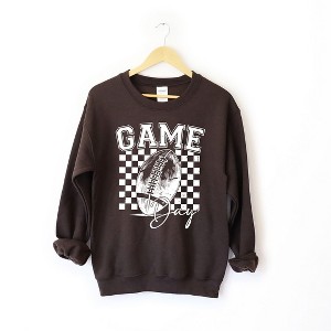 Simply Sage Market Women's Graphic Sweatshirt Retro Football Game Day - 1 of 2