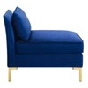 Ardent Performance Velvet Armless Chair Navy - Modway : Target