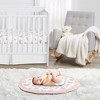 Sweet Jojo Designs Girl Baby Tummy Time Playmat Butterfly Blush Pink and Purple - 2 of 4