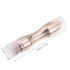 Unique Bargains 4 in 1 Portable Foundation Sponge Makeup Brush Set Gold Tone 4.7Inches 1 Set - 3 of 4