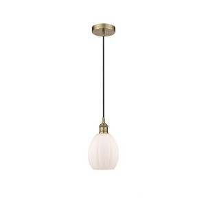Eaton - 1 Light Cord Hung Mini Pendant In Industrial Style-10.75 Inches Tall and 5.5 Inches Wide - 1 of 1