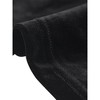INSPIRE CHIC Women's Velvet Contrast Color Piped Bow Tie Neck Blouse Shirts - 4 of 4