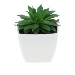 Unique Bargains Artificial Plants Plastic Green 2.2"x2.2"x2.56" 1 Pcs - 1 of 4