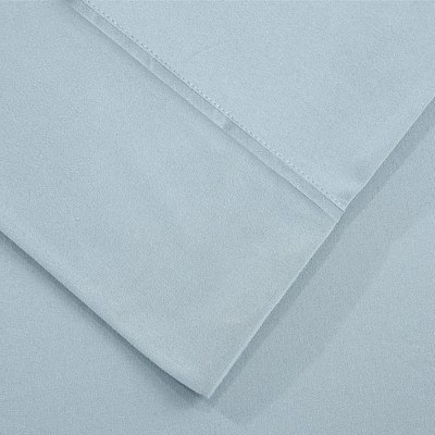 Blue Mist Queen Deep Pocket Microfiber Bed Sheet Set