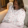Sweet Jojo Designs Girl 5-in-1 Multi Use Baby Nursing Cover Botanical Pink and White - 2 of 4