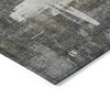 Gray And Tan Abstract Washable Indoor Outdoor Area Rug - 4 of 4