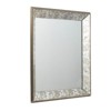 FONTOI Antique Silver Square Mirror with Floral Accents Decorative Display Tray for Wall, Versatile Home Decor Accent Piece, Silver, 24"*2"*24" - 4 of 4