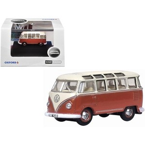 Volkswagen T1 Samba Bus Sealing Wax Red and Gray 1/148 (N) Scale