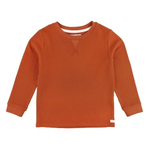 RuggedButts Little Boys Waffle Knit Long Sleeve Crew Neck Shirt - 1 of 4