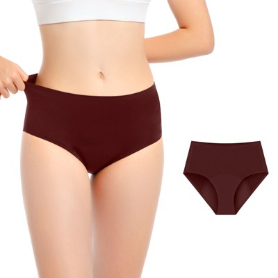 VOXSHE Period Underwear for Women Mild Absorbency Leak-proof Panties for Menstrual Red