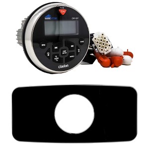 Clarion GR1BT MARINE USB/MP3/WMA/BT RECEIVER With Stinger SEADASH3B Black Marine Dash Kit - 1 of 4