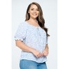 WEST K Women's Juliet Plus Size Ruffle Sleeve Blouse - image 2 of 4