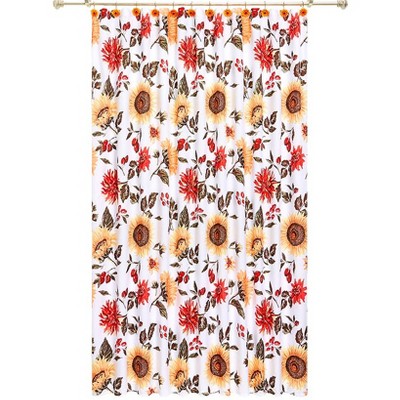 The Lakeside Collection Jacobean Sunflower Bath Collection - Shower Curtain