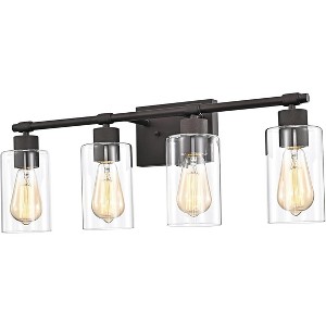 Chloe Lighting Mercy Contemporary 4 Light Rubbed Bronze Bath Vanity Fixture 27" Width - 1 of 4