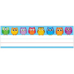 Carson Dellosa Education Colorful Owls Name Plates (36 nameplates) - 1 of 4