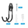 Unique Bargains Heavy Duty Hanging Ladder Bike Garage Storage Utility Hooks 2 Pcs - 3 of 4
