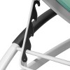 4pk Outdoor Aluminum 5 Position Adjustable Lounge Chairs with Covered Headrests - Light Green - Crestlive Products - image 3 of 4