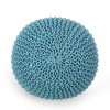 Accent Pouf Modern with Knit Weave Texture for Living Room 20in-3irtyhousy - 3 of 4
