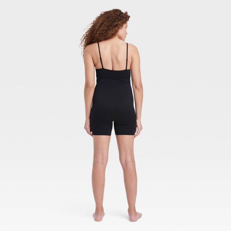 Women's Cut Out Ribbed Romper - Colsie™, 3 of 4