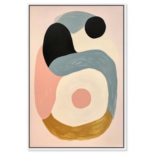 Art Remedy Either Six or S Contemporary Shapes Abstract Wall Art Framed - 1 of 4