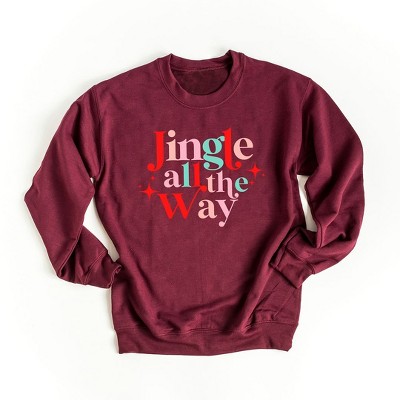 Simply Sage Market Women's Graphic Sweatshirt Jingle All The Way Colorful Stars