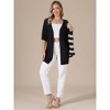 INSPIRE CHIC Women's Half Sleeve Lightweight Open Front Sheer Knit Casual Cardigan - 4 of 4