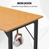 DOMETOUR  Computer Home Office Desk Work Storage Bag and Iron Hook - 3 of 4
