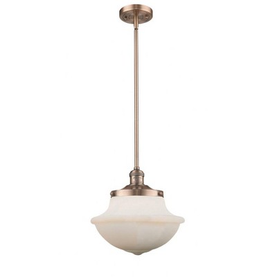 Oxford - 1 Light Stem Hung Mini Pendant In Traditional Style-11.5 Inches Tall and 11.75 Inches Wide