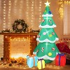VINGLI Lighted Inflatable Christmas Tree Outdoor Decorations with 3 Gift Boxes, 7.7 ft ,Decoration with Secure Stakes - 2 of 4