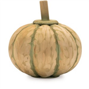 Carved Fir Wood Pumpkin Décor (Set of 2) - 1 of 1