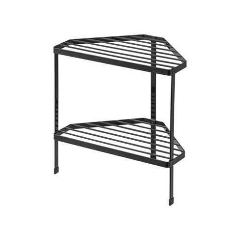 Yamazaki Home - Corner Riser - Two -tier - Steel - Black : Target