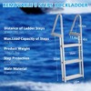 3-Step Removable Dock Ladder 350lbs Marine Pontoon Boat Ladder Aluminum Non-slip - 2 of 4