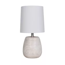 Polyresin Wood Accent Lamp White - Threshold™