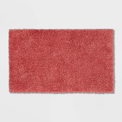 20x32 Square Tufted Bath Rug Clay Pink - Threshold™