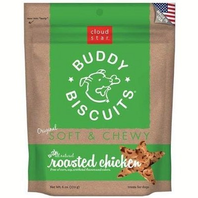 Cloud Star Soft & Chewy Roasted Chicken Buddy Biscuits Dog Treats-6 Oz ...