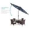 Best Choice Products 10ft Solar LED Lighted Patio Umbrella w/ Tilt Adjustment, UV-Resistant Fabric - 2 of 4