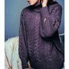 Women's CABLE-KNIT TURTLENECK SWEATER - SweaterLand - 2 of 4
