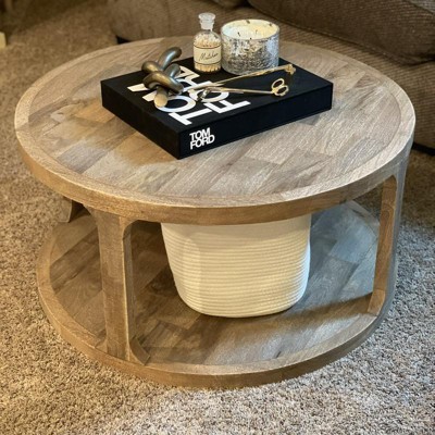 Castalia Round Natural Wood Coffee Table - Threshold™ : Target