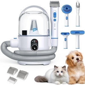 Dog Grooming Kit, Pet Hair Vacuum 5 in 1 - 99% Hair Removal Low Noise (50dB) 2L Dust Cup with Storage Bag for Dogs Cats - 1 of 4